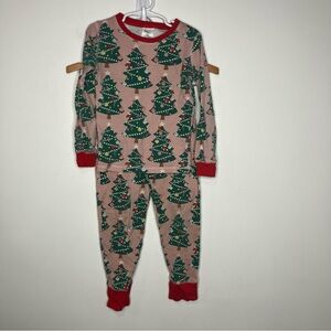 Boden‎ glow in the dark Christmas tree pajamas girls size 7Y holiday long sleeve
